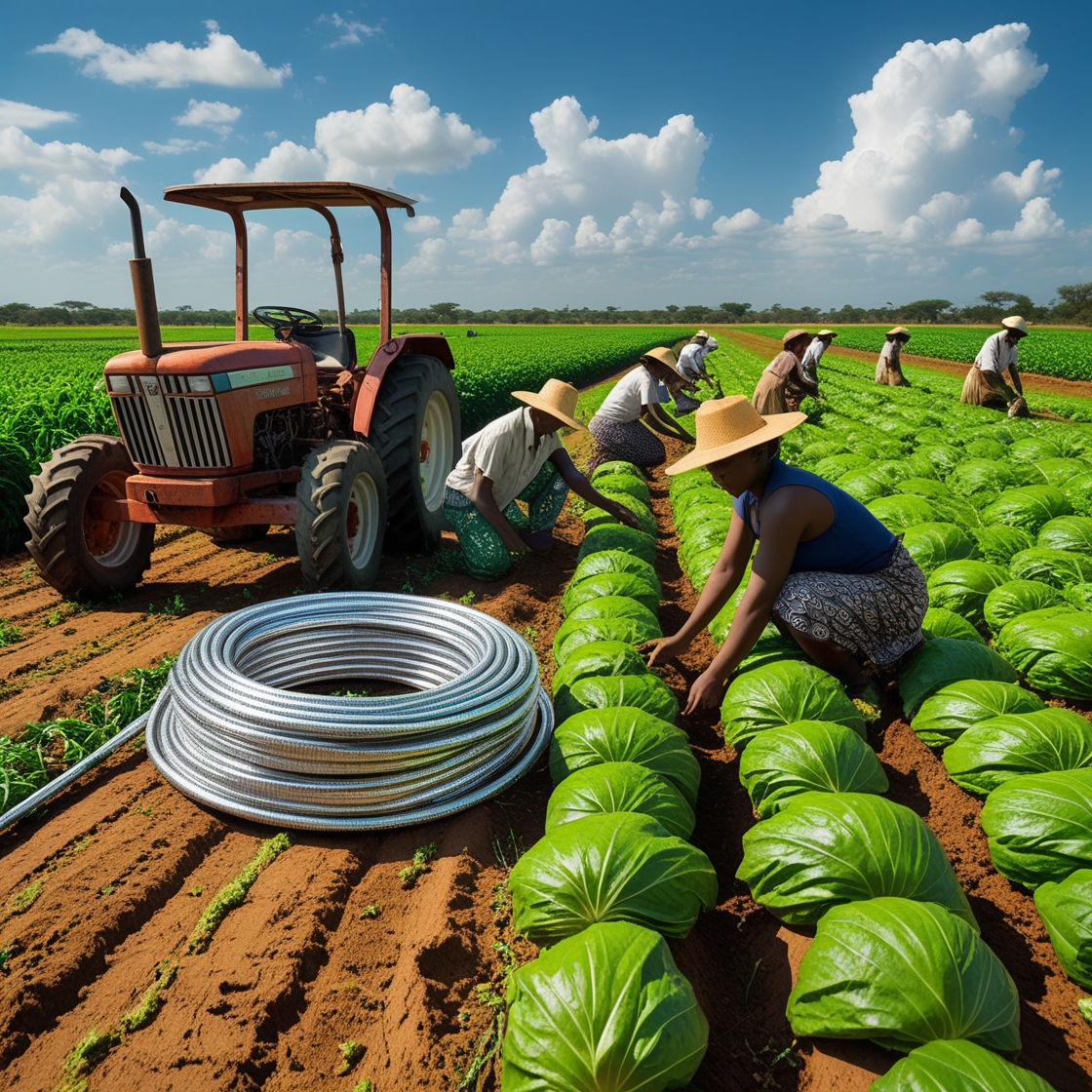 Leonardo_Phoenix_10_A_sundrenched_African_crop_farm_with_rows_1