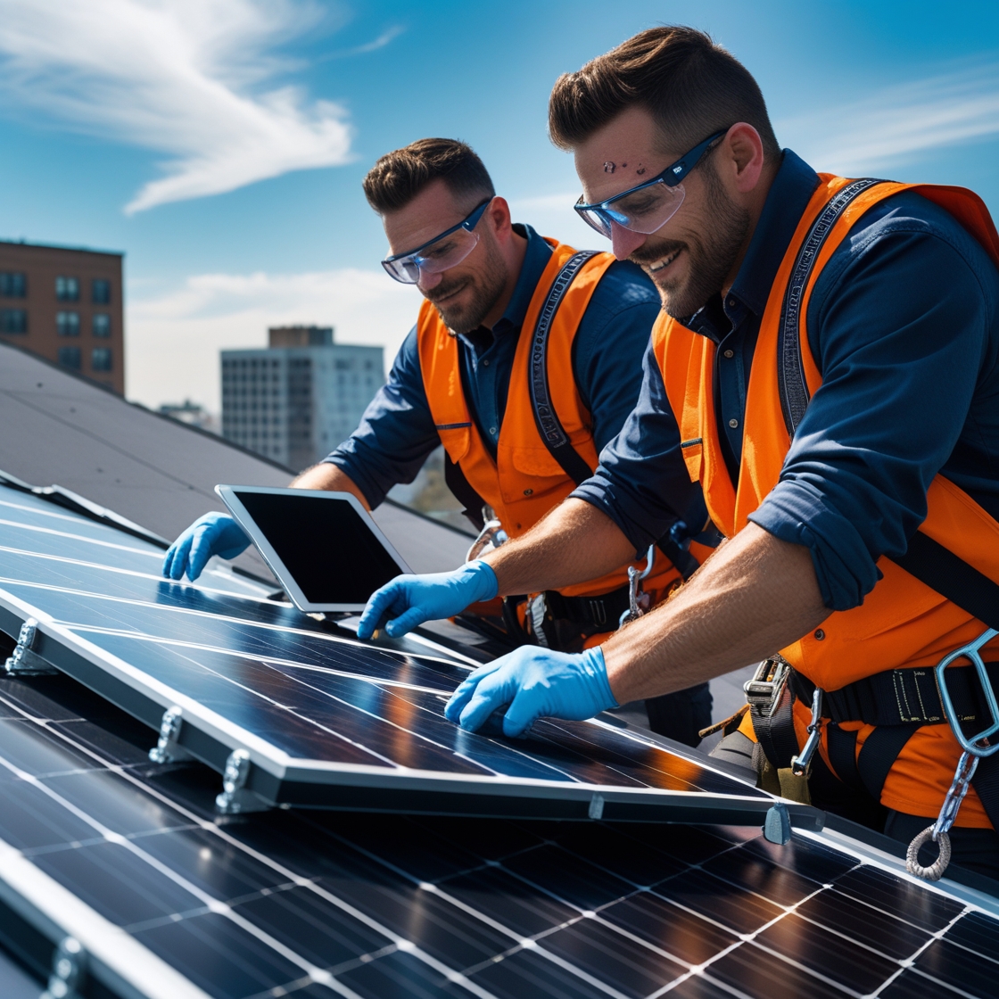 Leonardo_Phoenix_10_Technicians_wearing_orange_vests_safety_gl_2