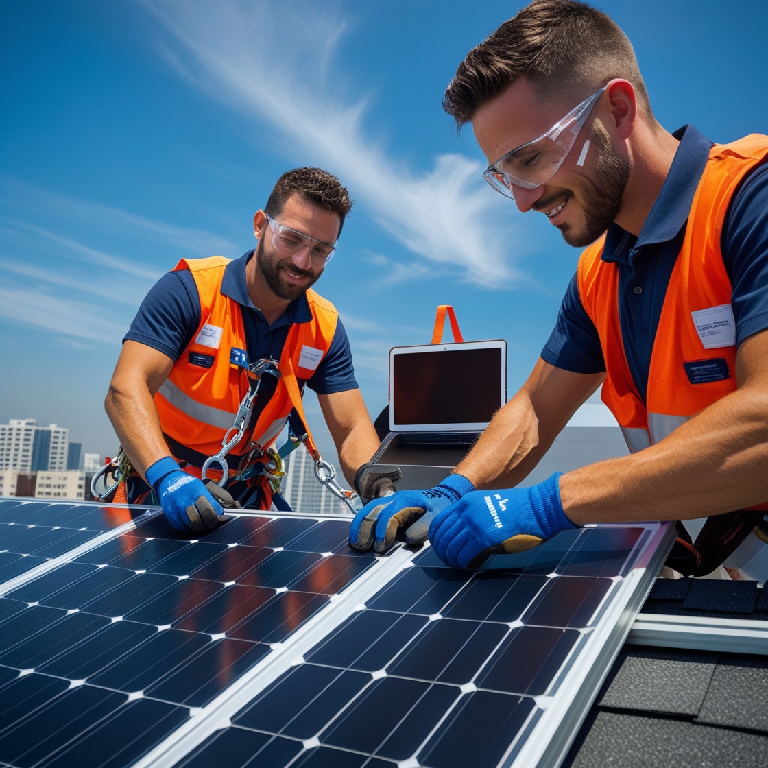 Leonardo_Phoenix_10_Technicians_wearing_orange_vests_safety_gl_3